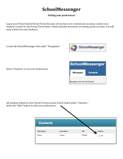 SchoolMessenger - Setting Preferences