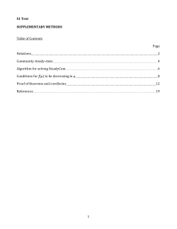 S1 Text SUPPLEMENTARY METHODS Table of Contents Page