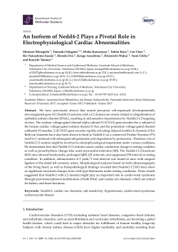 An Isoform of Nedd4-2 Plays a Pivotal Role in
