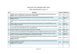 2016 Answers - Level 1 to 3 (25 Question Test)