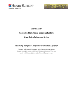 Installing a Digital Certificate in Internet Explorer