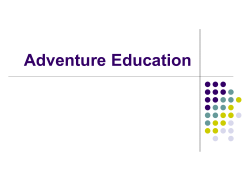 Adventure Education PowerPoint