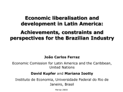 Economic liberalisation and development in Latin America