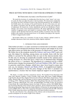 Price Setting With Menu Cost for Multiproduct Firms
