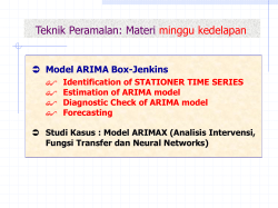 pendekatan neural network untuk pemodelan time series