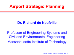 Airport Strategic Planning - Mit - Massachusetts Institute of Technology