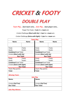 Team Play&hellip; best team wins&hellip; Solo Play&hellip;