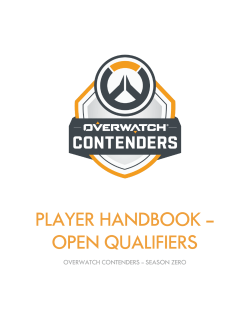 Player Handbook &ndash; Open Qualifiers