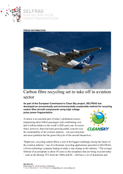Carbon fibre recycling set to take off in aviation sector