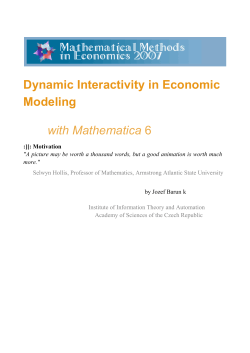 Dynamic Interactivity in Economic Modeling with