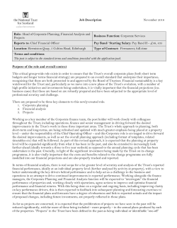 Job Description - National Trust for Scotland