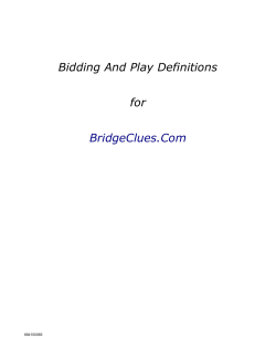 3. SUIT BIDS - Bridge Clues