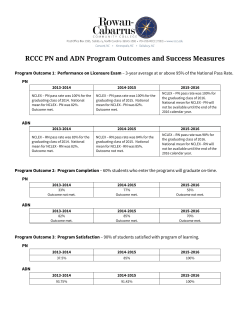 RCCC PN and ADN Program Outcomes and Success Measures