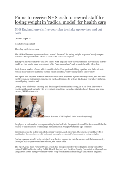 Firms to receive NHS cash to reward staf[...]
