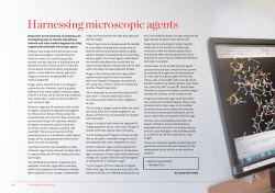 Harnessing microscopic agents