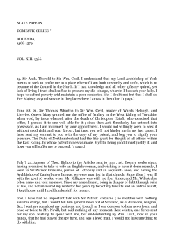 state papers - North Craven Heritage Trust