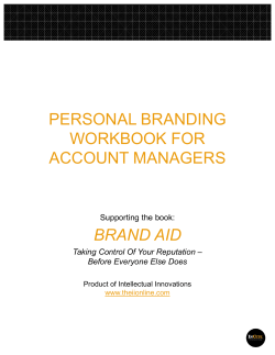 BRAND AID Taking Control Of Your Reputation
