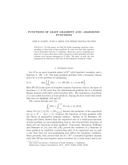 FUNCTIONS OF LEAST GRADIENT AND 1