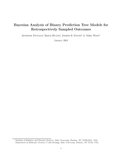 Bayesian Analysis of Binary Prediction Tree