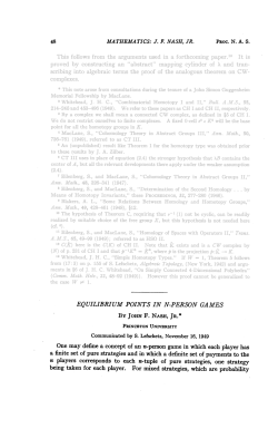 equilibrium points in n-person games