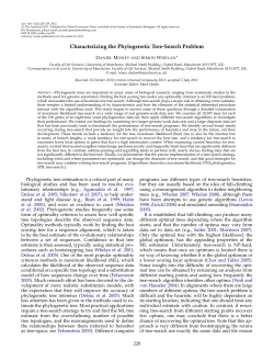 Characterizing the Phylogenetic Tree