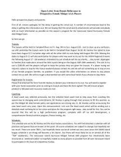 Open Letter from Dennis Bellavance to Prospective Female