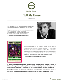 Epsilon Theory | Tell My Horse | June 12, 2017