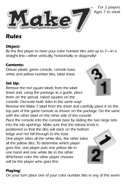 Object: Be the first player to have your color number