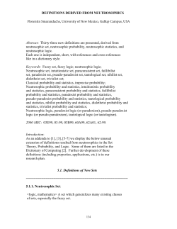 Neutrosophic Logic. Neutrosophy, Neutrosophic Set, Neutrosophic
