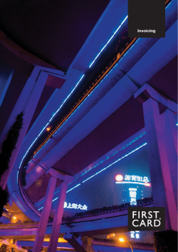 Invoicing - First Card