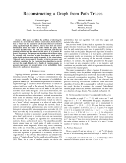 Reconstructing a Graph from Path Traces
