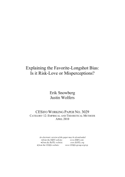 Explaining the Favorite-Longshot Bias: Is it Risk