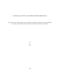 `...We shall not cease from exploration…`