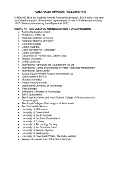 australia awards fellowships - Department of Foreign Affairs and Trade