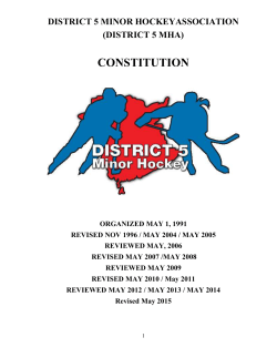 district 5 minor hockey community club