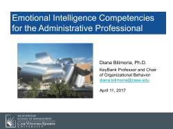 Emotional Intelligence Competencies for the Administrative