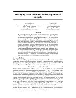 Identifying graph-structured activation patterns