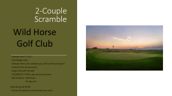 2-Couple Scramble - Wild Horse Golf Club
