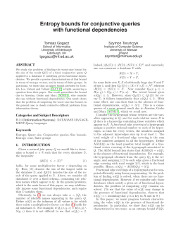 Entropy bounds for conjunctive queries with functional