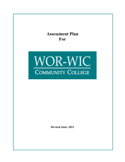 Integrated Strategic Planning/Budgeting/Assessment Timeline