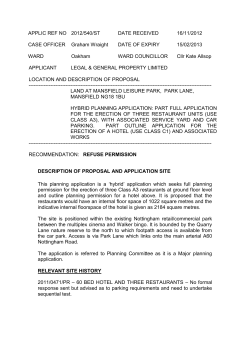 approval - Mansfield District Council