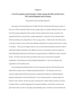 Crisis Perceptions and Economic Voting Among the Rich and the Poor