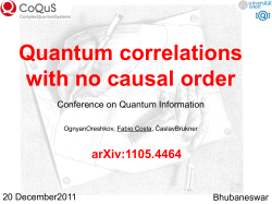 Folie 1 - Institute of Physics, Bhubaneswar