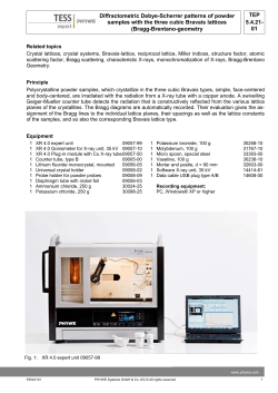 TEP 5.4.21-01 Diffractometric Debye