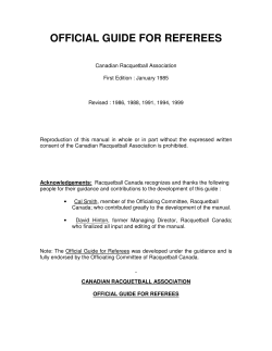 official guide for referees