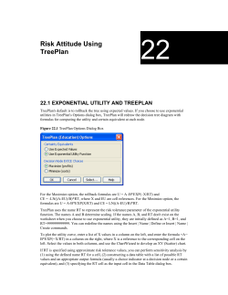 Risk Attitude Using TreePlan