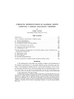 Symplectic representations of algebraic groups