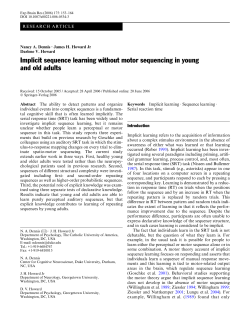 Implicit sequence learning without motor sequencing in young and
