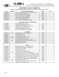1998 west coast greens from teufel holly farms