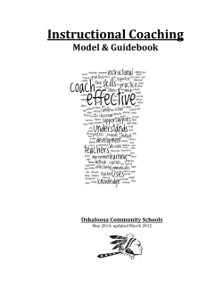 Instructional Coaching - Oskaloosa Community School District